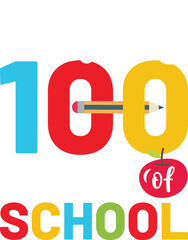100 days of school t shirt design