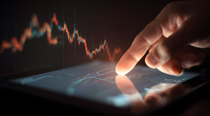 Finger touch financial data interface