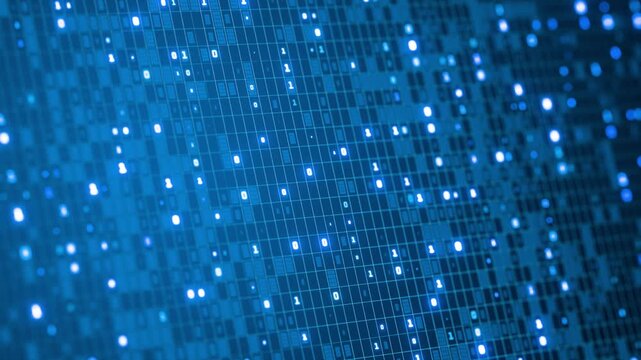ECH Protocol. Digital technology. Data storage. Artificial intelligence. Abstract technical background. Database. Encrypted Client Hello. Big data. Binary. Hacker. AI. Quantum computer.