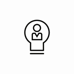 idea user icon sign vector