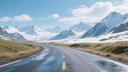 Fototapeta premium road to the mountains