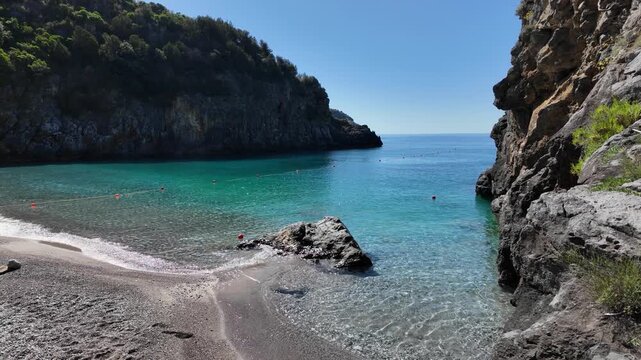 The marvelous Pozzallo beach, near Marina di Camerota, Cilento, Campania, Italy.