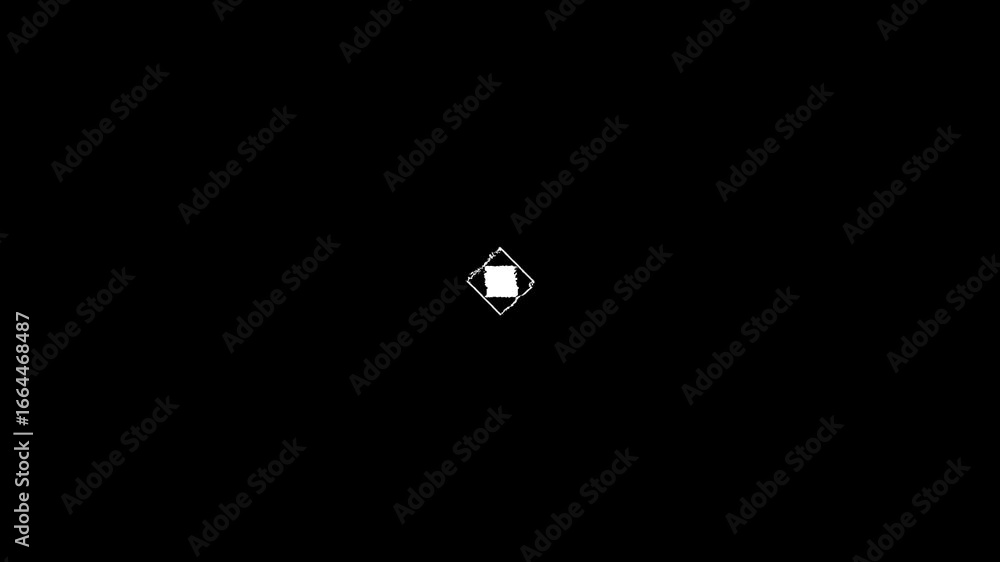 Aufkleber glitch loopable loading icon animation for web and app interfaces.