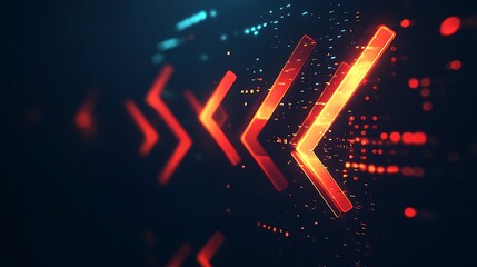 Abstract digital arrows