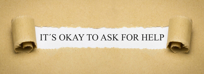 It's okay to ask for help