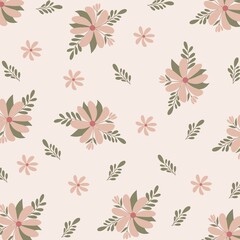 seamless pattern with flowers
