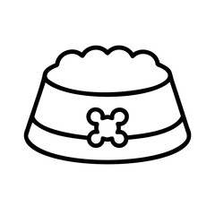 Dog Food Icon With Vector Illustration