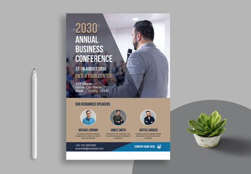 Business Conference Flyer Template Layout
