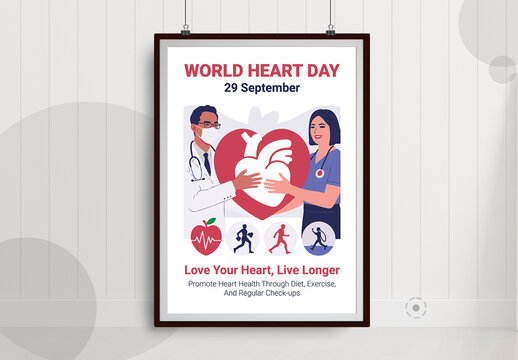 World Heart Day Poster Layout