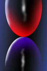 abstract background with red ball