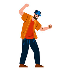 Aggressive man arguing and raising fists in anger