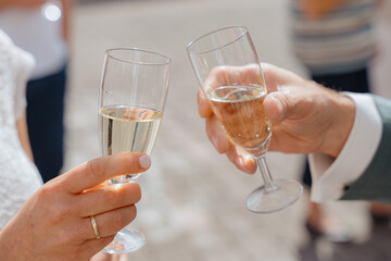 Champagne Toast Celebration at a Special Event