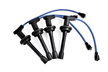 high voltage spark plug wires of car, car part for electrical system