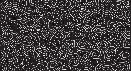 Abstract organic cellular pattern with swirling lines and textured edges for creative backgrounds