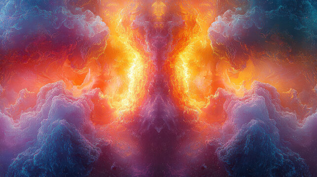 A vibrant, exploding mind, a kaleidoscope of colors, symbolizing the boundless power and potential of the human creative mind, dreams, emotions, and imagination, rendered in the intricate details 