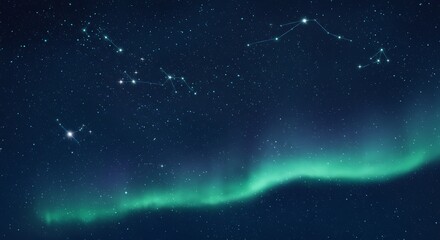 Celestial Dance: Aurora's Emerald Glow