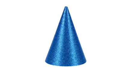 Blue Glitter Party Cone Hat, Festive Celebration Decoration