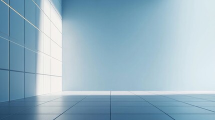 Obraz premium White minimalist architectural space