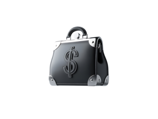 Luxurious money bag with dollar sign symbol capturing wealth and financial success