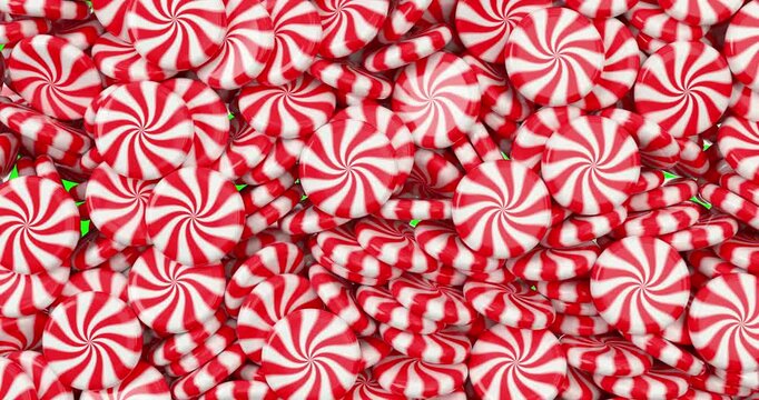 Christmas candies video transition