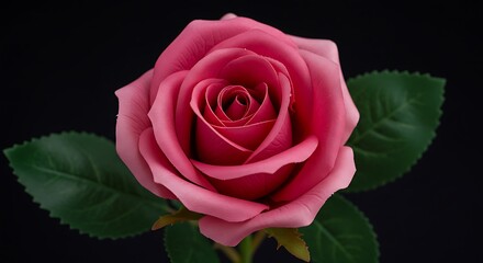 Fototapeta premium Velvet Rose: Dark Bloom