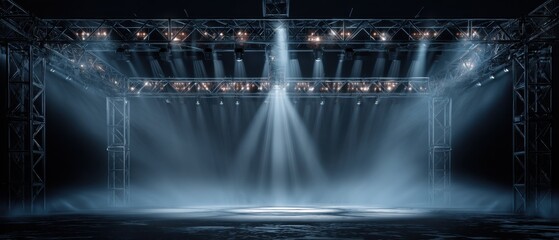 Professional stage lighting and spotlight equipment for concerts theater and events creating stunning visual effects and enhancing performance ambiance
