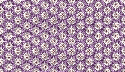 Whimsical Lilac Playful Ornaments geometric seamless pattern