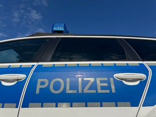 This is an Emergency Response Vehicle that features the Polizei Branding distinctly on it