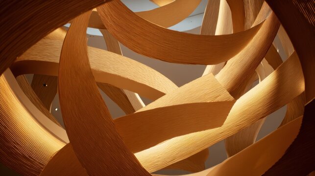 Elegant wooden sculpture featuring modern abstract design with artistic craftsmanship natural aesthetic and stylish interior decor for contemporary spaces