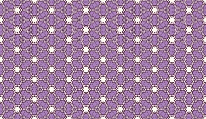 Amethyst Garden Elegant Damask geometric seamless pattern