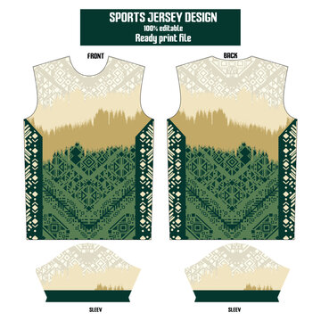 Modern black jersey design with abstract ornamental patterns and white accents. Perfect for cycling, running, gym training, team uniforms, and sublimation sportswear collections.