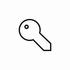 blank key icon icon sign vector