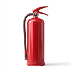 Obraz premium Red Fire Extinguisher - Safety First , isolated on white background png