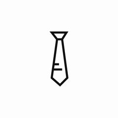 necktie formal wear icon sign vector