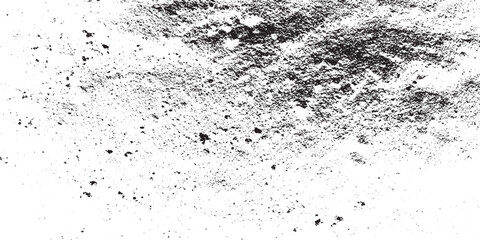 Dirty or dust film grain speck grit grunge overlay on white background grain noise dust vector texture overlay. Monochrome abstract splattered background.
