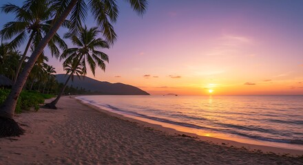 Sunset Serenity: Tropical Beach Escape