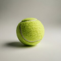 Close Up of Bright Yellow Tennis Balls on White Background – Sports Equipment Concept