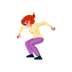 Happy businesswoman jumping and celebrating success