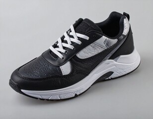 Realistic sneaker shoe photo on white background. Perfect for fashion catalog, footwear e-commerce, sportswear ads, and product design.