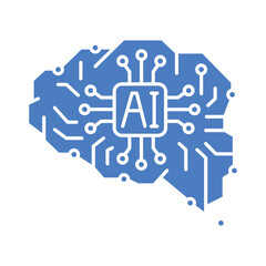 AI color flat icon for digital and print projects.