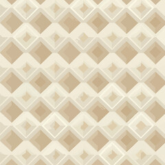 Seamless Pattern, Abstract geometric pattern with diamond shapes in neutral beige tones design Stock royalty free image.
