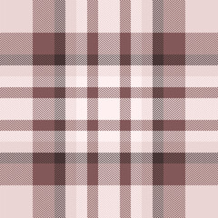 Deco background plaid vector, print seamless pattern textile. Order tartan check texture fabric in light and red colors.