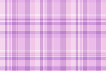 New texture tartan textile, graphic background check seamless. Apartment pattern fabric vector plaid in light and purple colors.