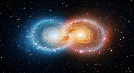 Cosmic Dance: A Binary Nebula's Embrace