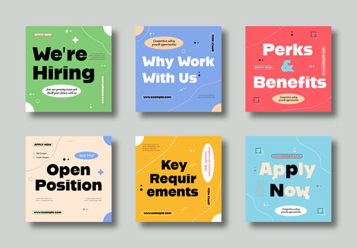 Career Opportunities Job Hiring Social Media Template Design