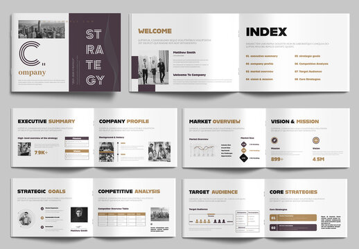 Modern Company Strategy Template for Business Planning