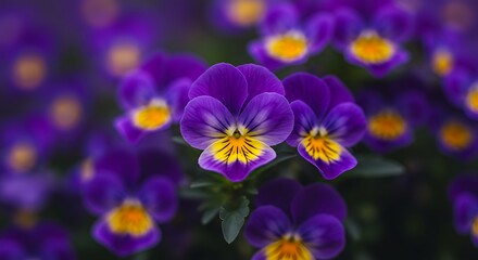 Purple Pansies: A Velvet Bloom