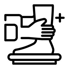 This Foot Massage icon is suitable for Thailand Culture.