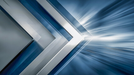 Obraz premium Abstract Geometric Arrows with Blurred Motion Effect
