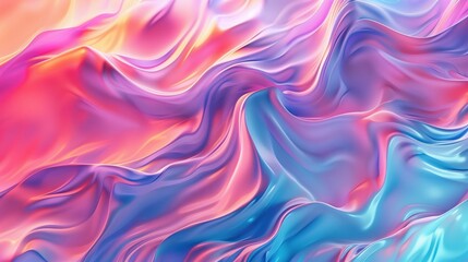 Fototapeta premium Vibrant smooth fluid gradient abstract background. Created with generative AI 